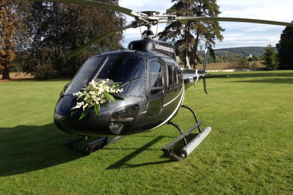 location hélicoptère mariage en Normandie